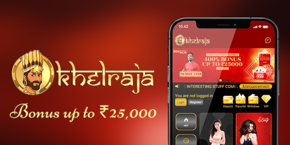Khelraja is the Official Sports Betting and Casino Site in India with up to ₹25,000 Bonus