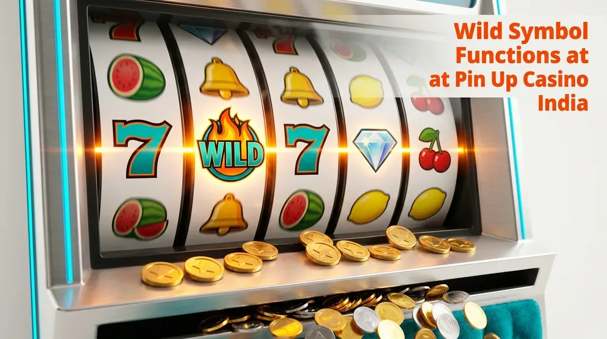 Wild symbol on spinning slot reels